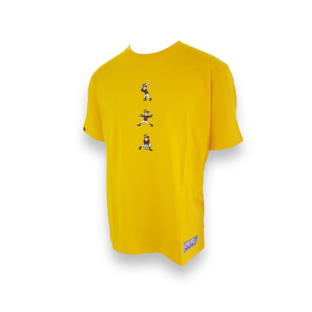 INDIOS X DLAB Yellow Multi-Logo Tee