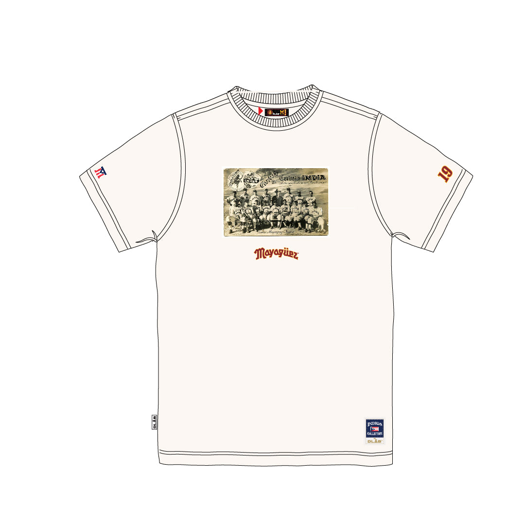 INDIOS Bone White Retro Team Tee