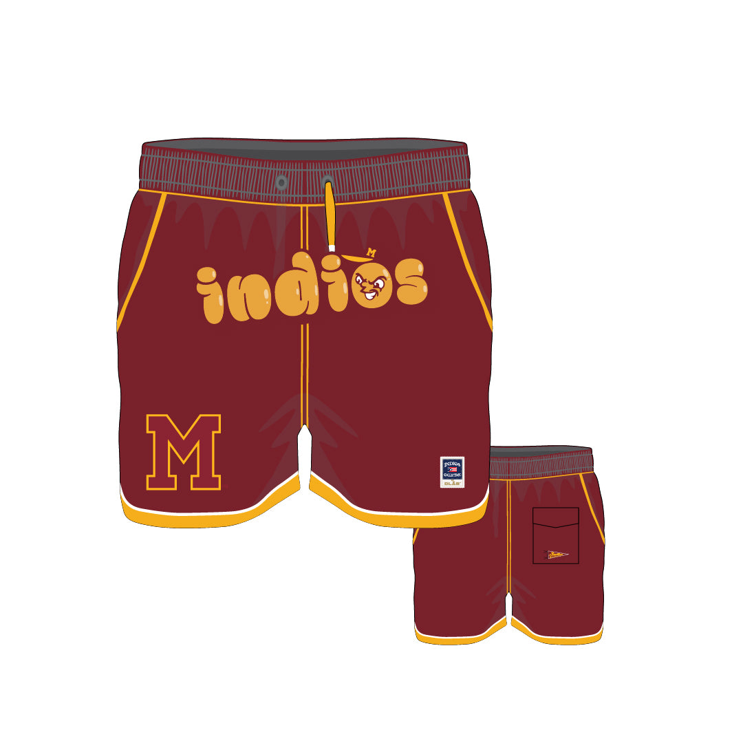 INDIOS Burgundy Shorts