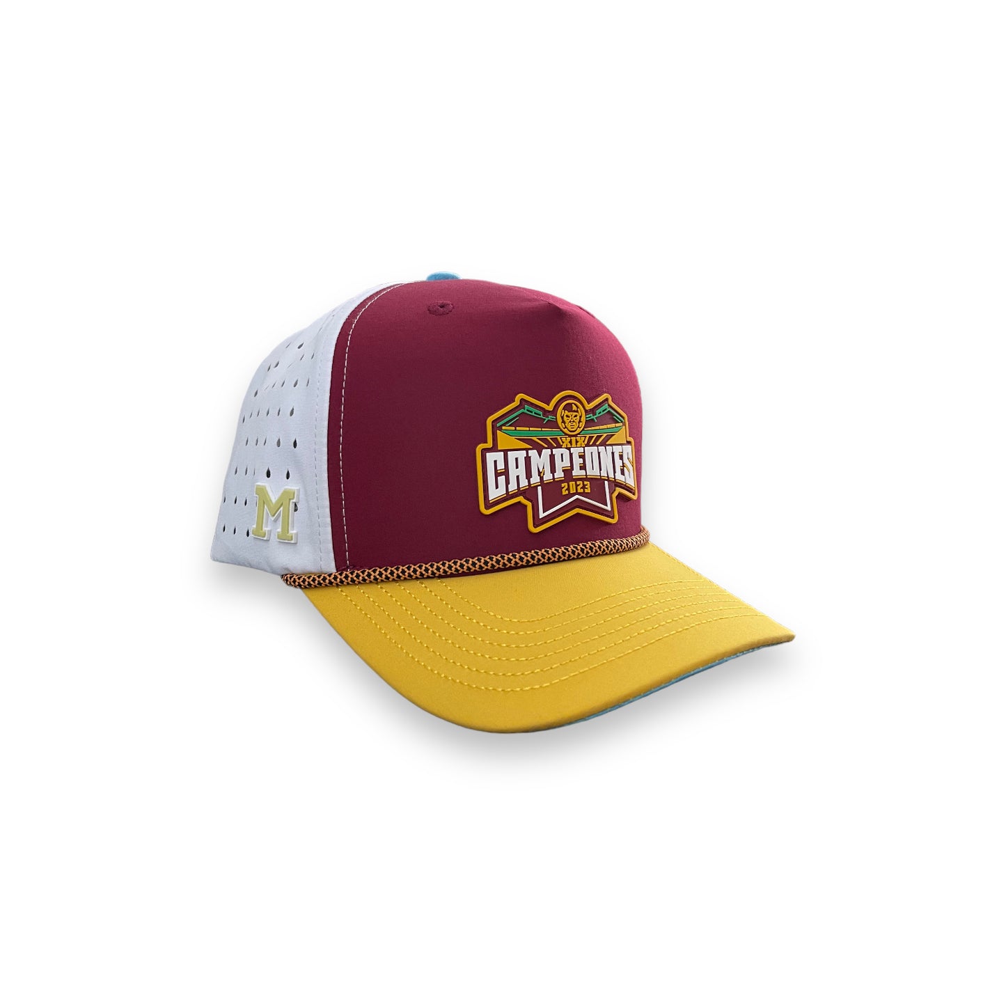 INDIOS DE MAYAGÜEZ x DLAB BURGUNDY/WHITE HYBRID SNAPBACK