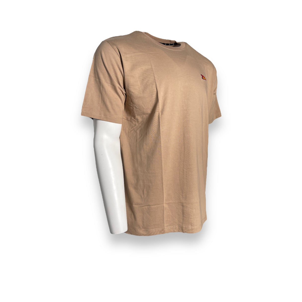 INDIOS Khaki Small Embroidered Patch Tee