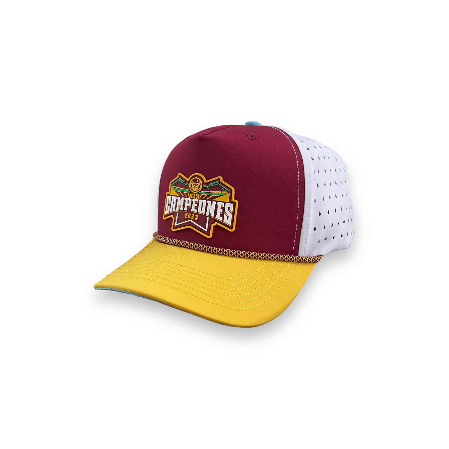 INDIOS DE MAYAGÜEZ x DLAB BURGUNDY/WHITE HYBRID SNAPBACK