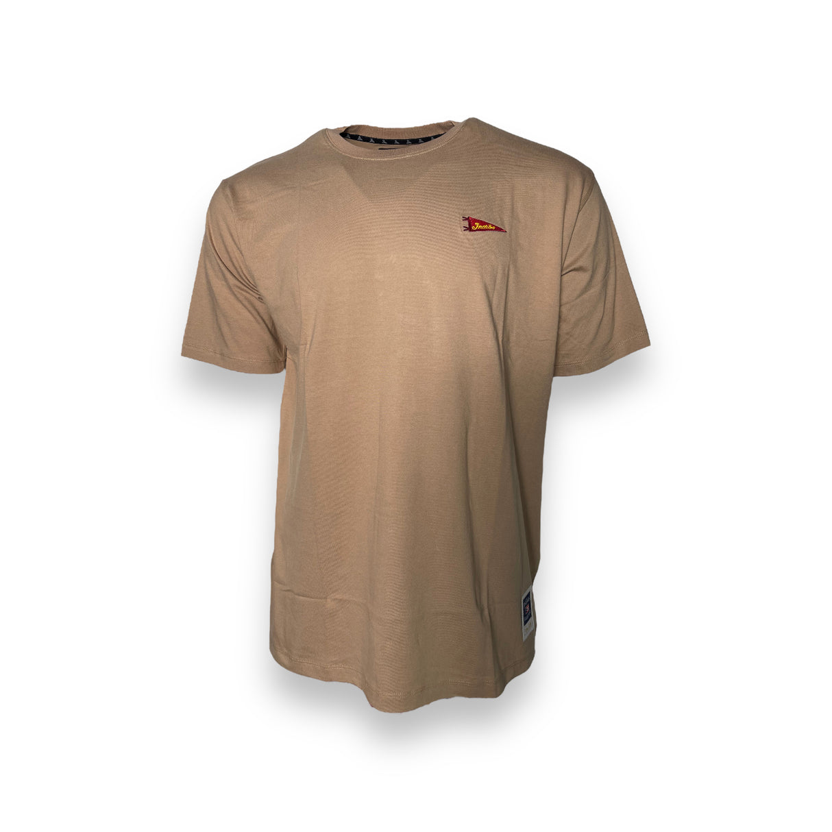 INDIOS Khaki Small Embroidered Patch Tee