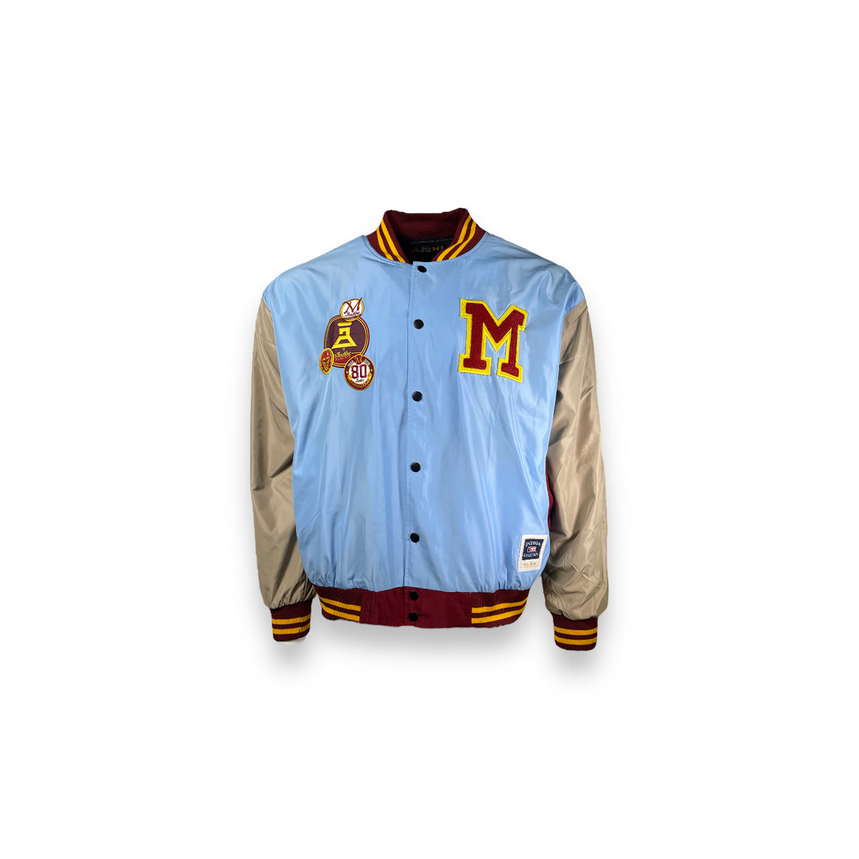 INDIOS Sky Blue Bomber Varsity Jacket