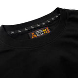 INDIOS Black Small Embroidered Patch Pocket Tee