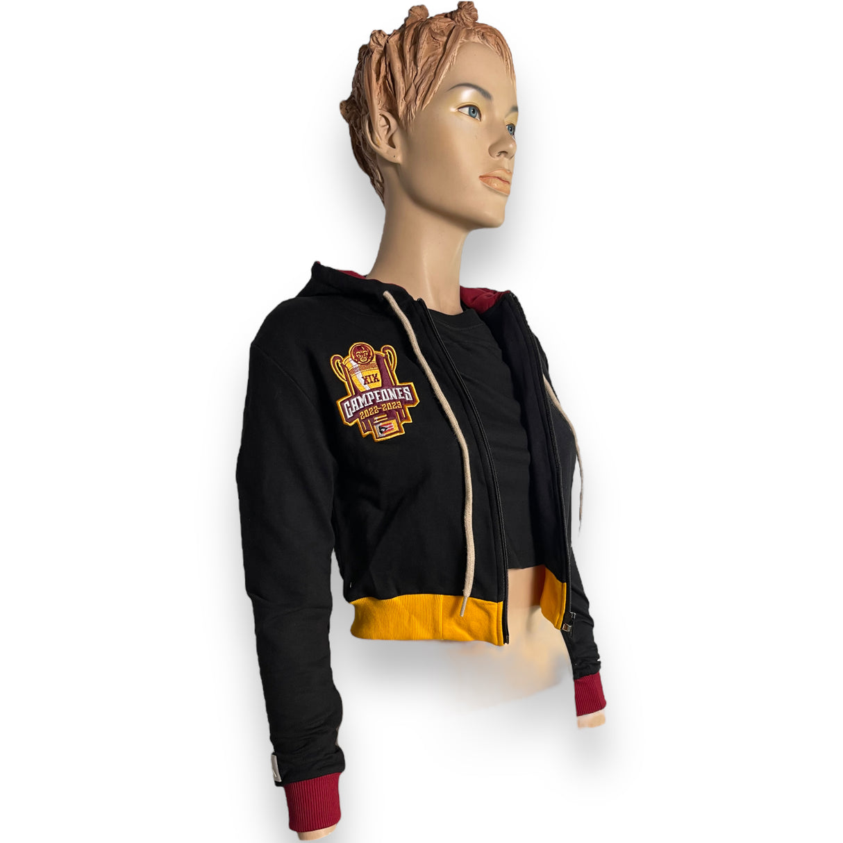 INDIOS Black CropTop Hoodie