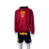 INDIOS Burgundy Oversized Hoodie